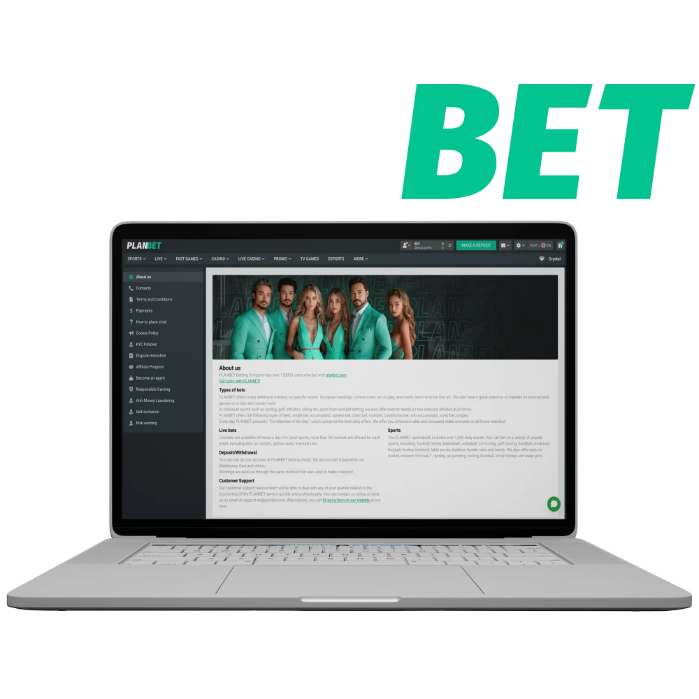 Read the information about PLANBET official site.