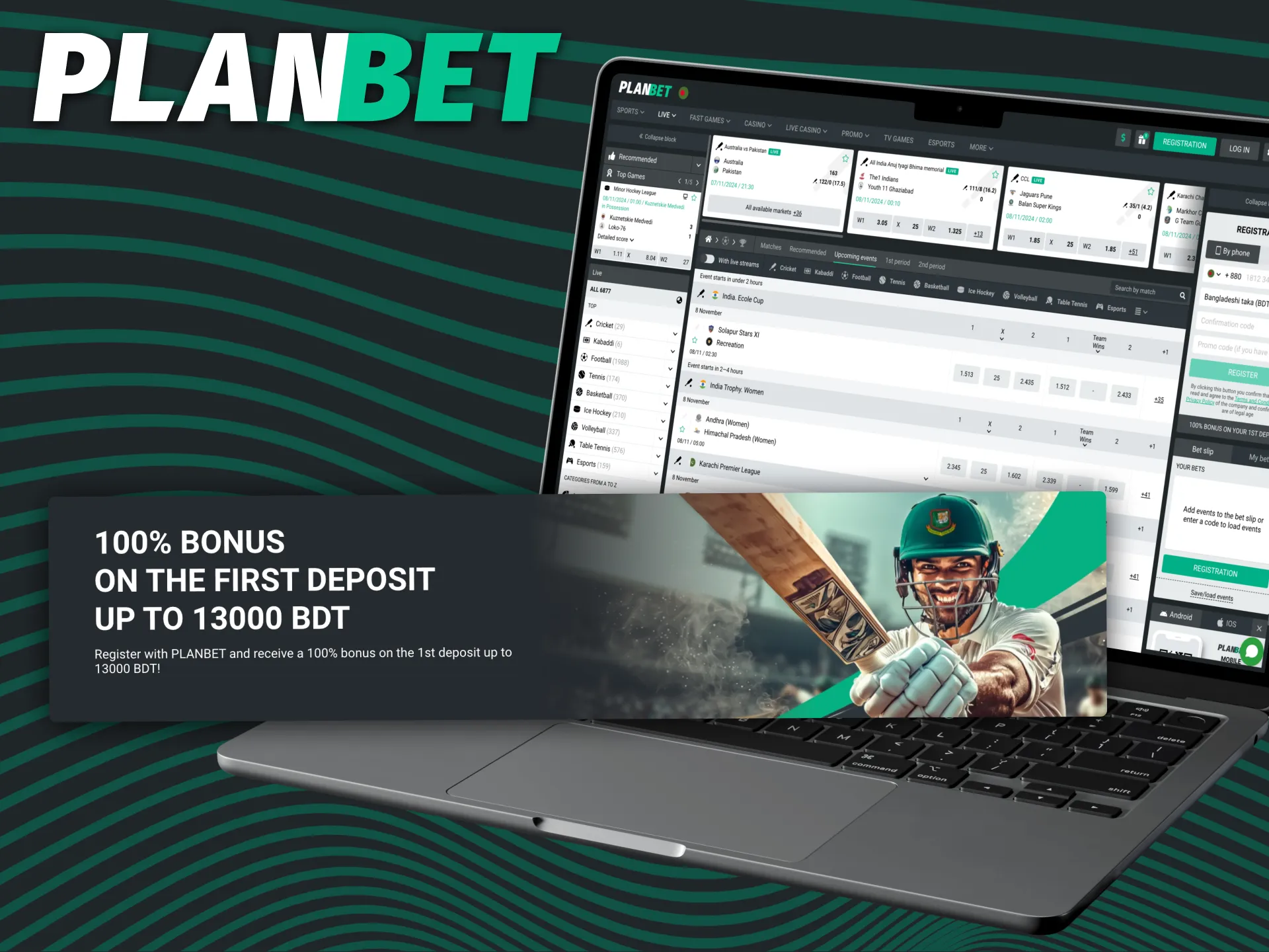 Make your first deposit on PLANBET and get a bonus.