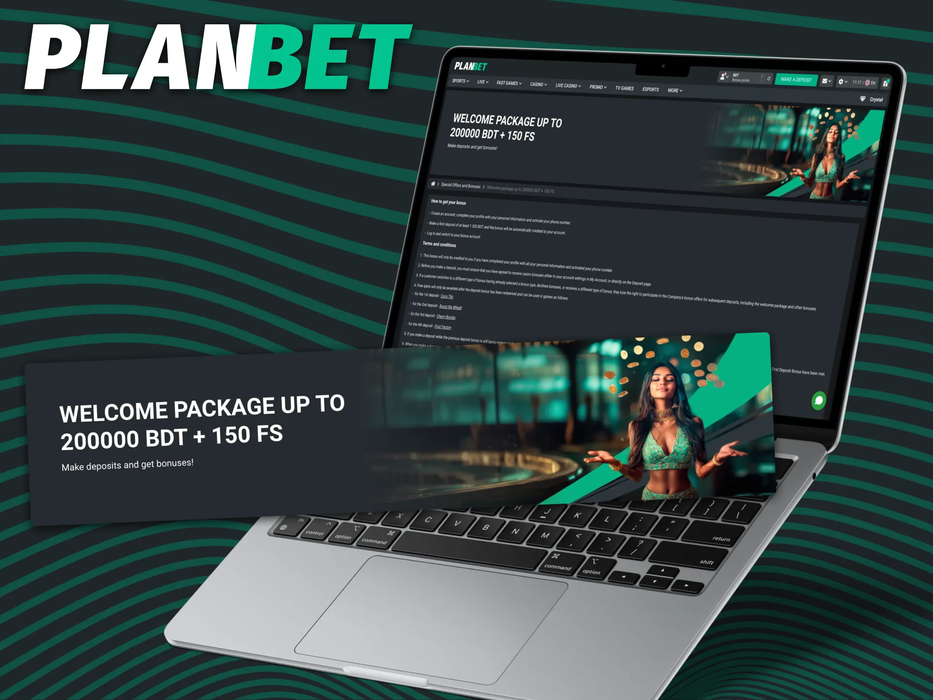 Get free spins on popular slots on PLANBET website.