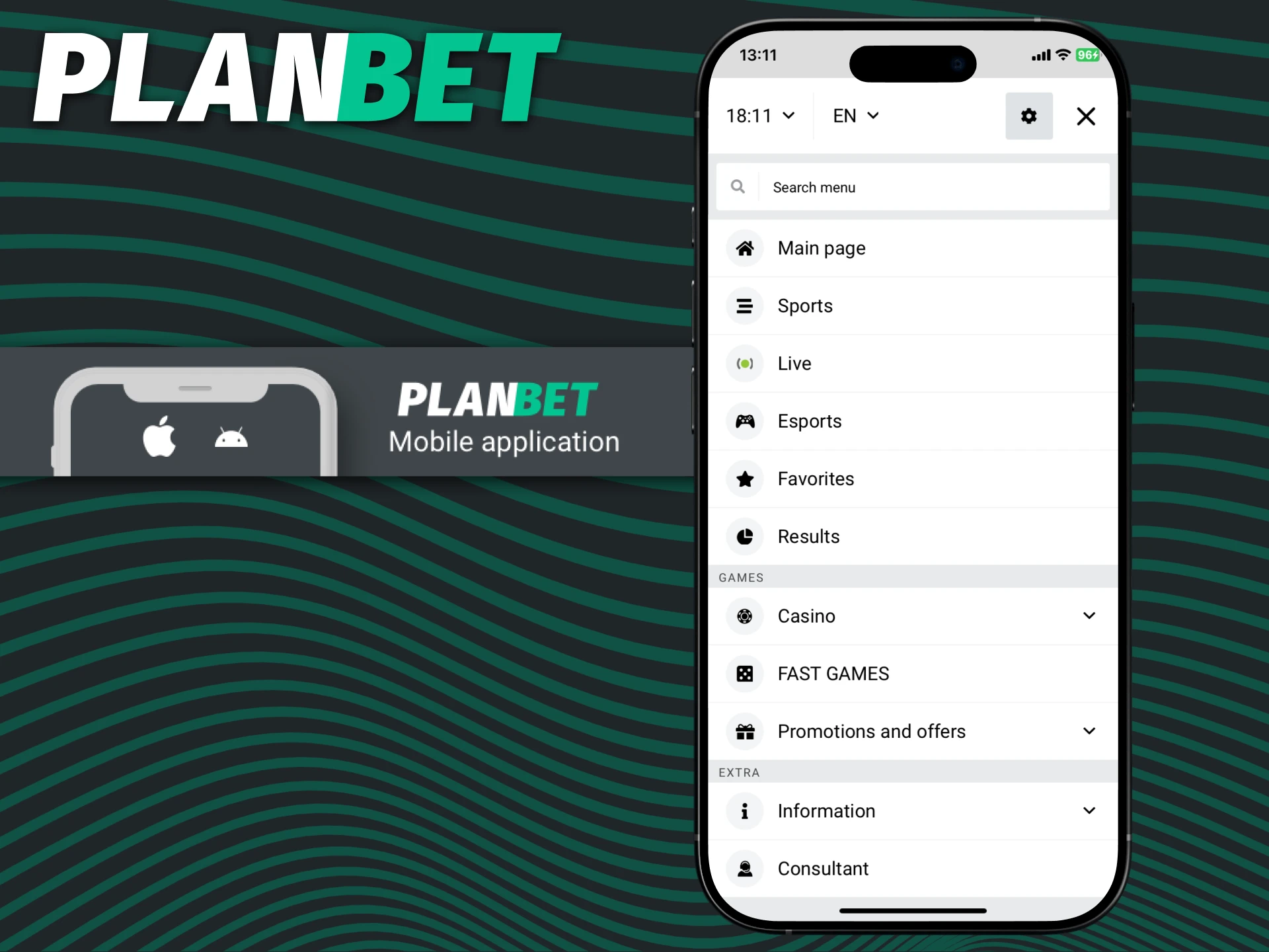 Get maximum comfort when playing PLANBET on a smartphone.