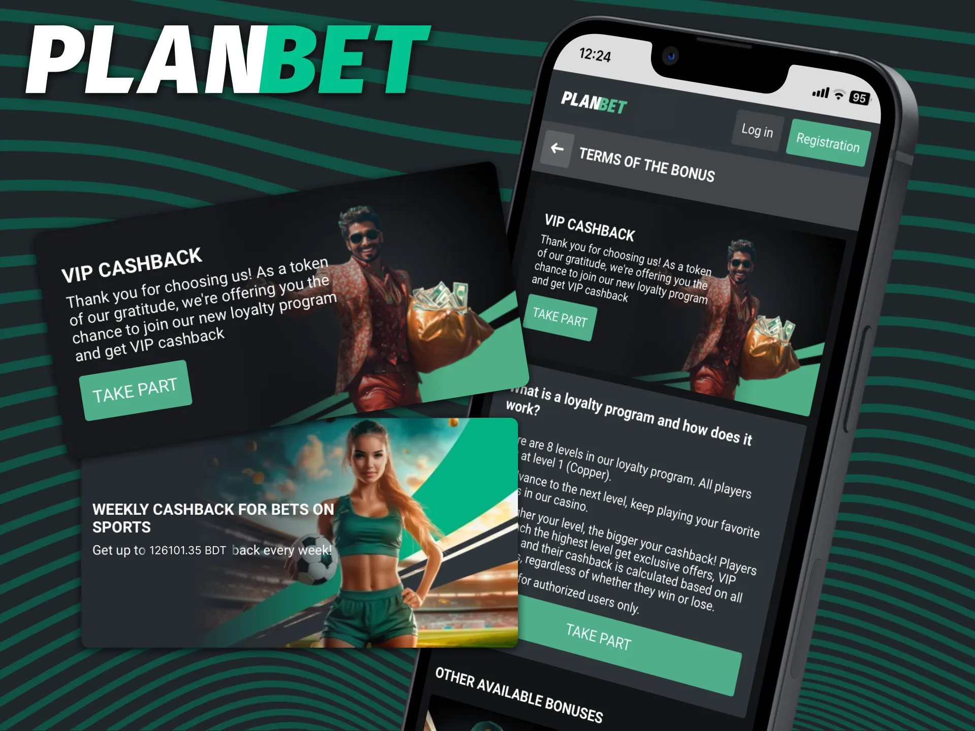 Active players can receive cashback at PLANBET.