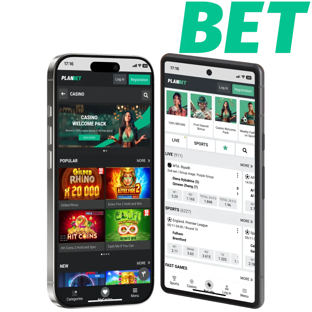 Download PLANBET app for android and iOS.