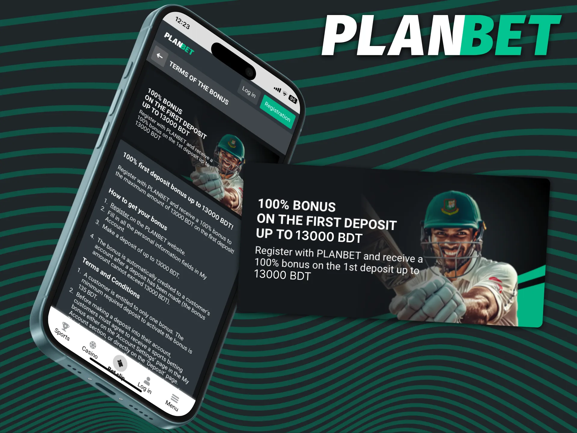 Deposit in the PLANBET mobile app and get a bonus.