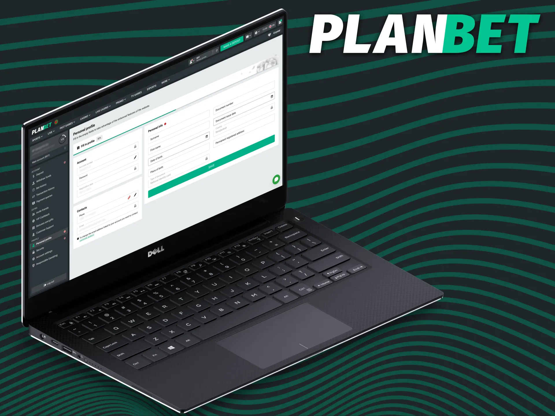 Register and pass verification to start playing at PLANBET.