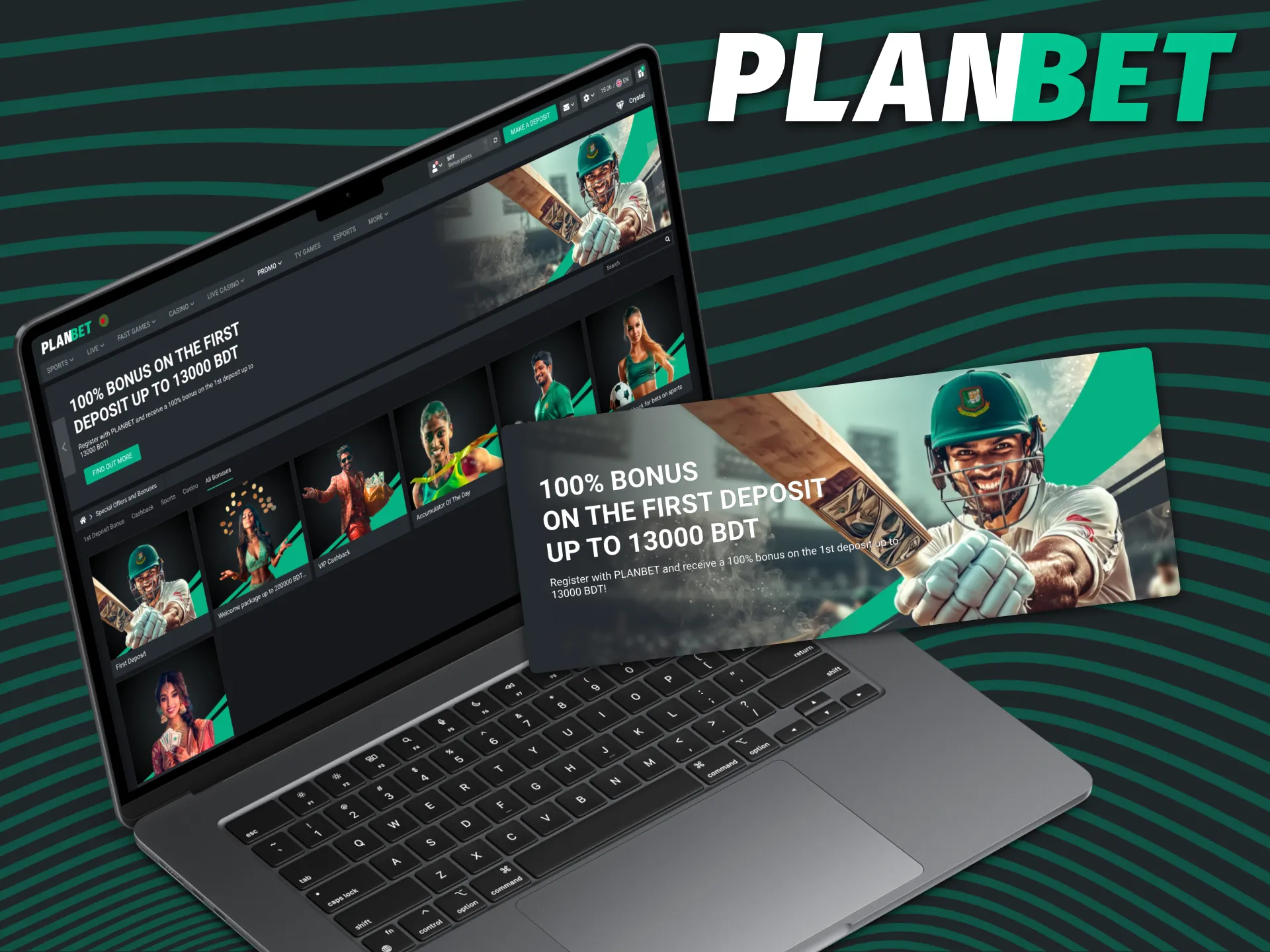 Get a welcome bonus for register at PLANBET.