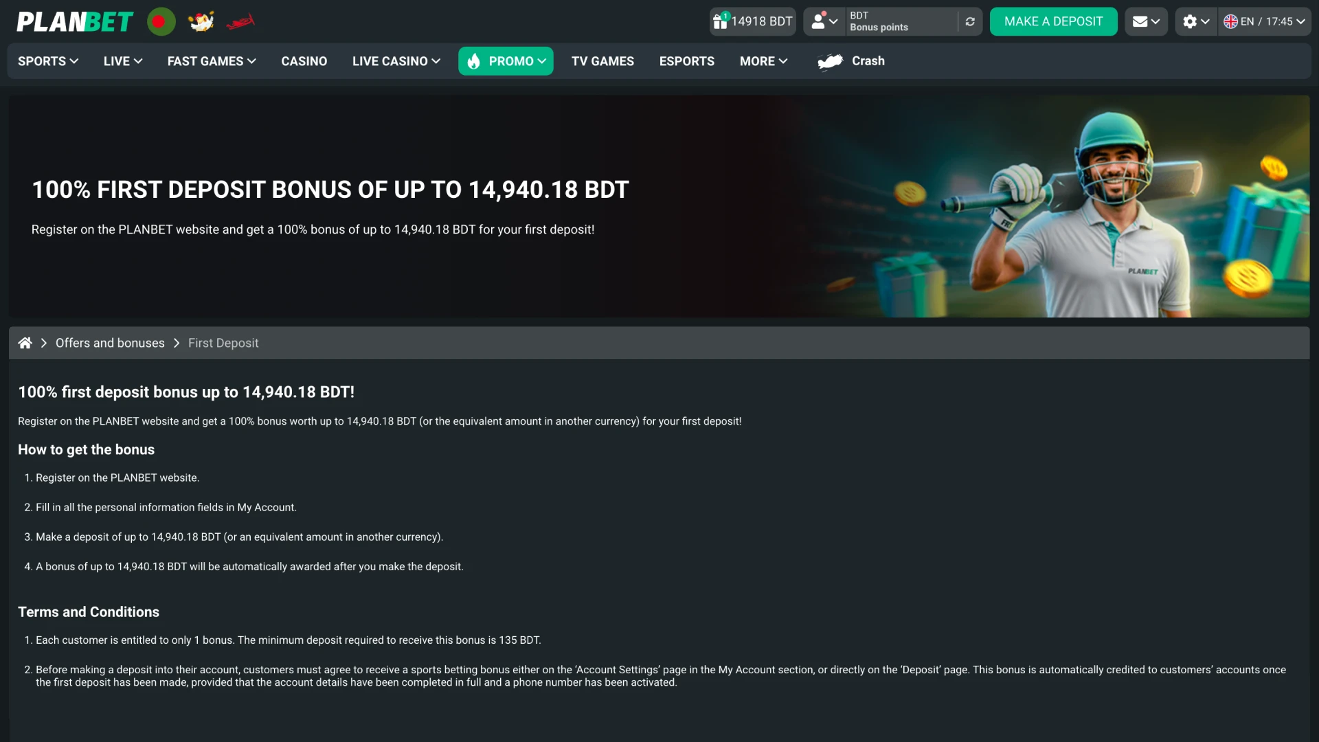 Claim your welcome bonus at Planbet to bet on E-Sports.