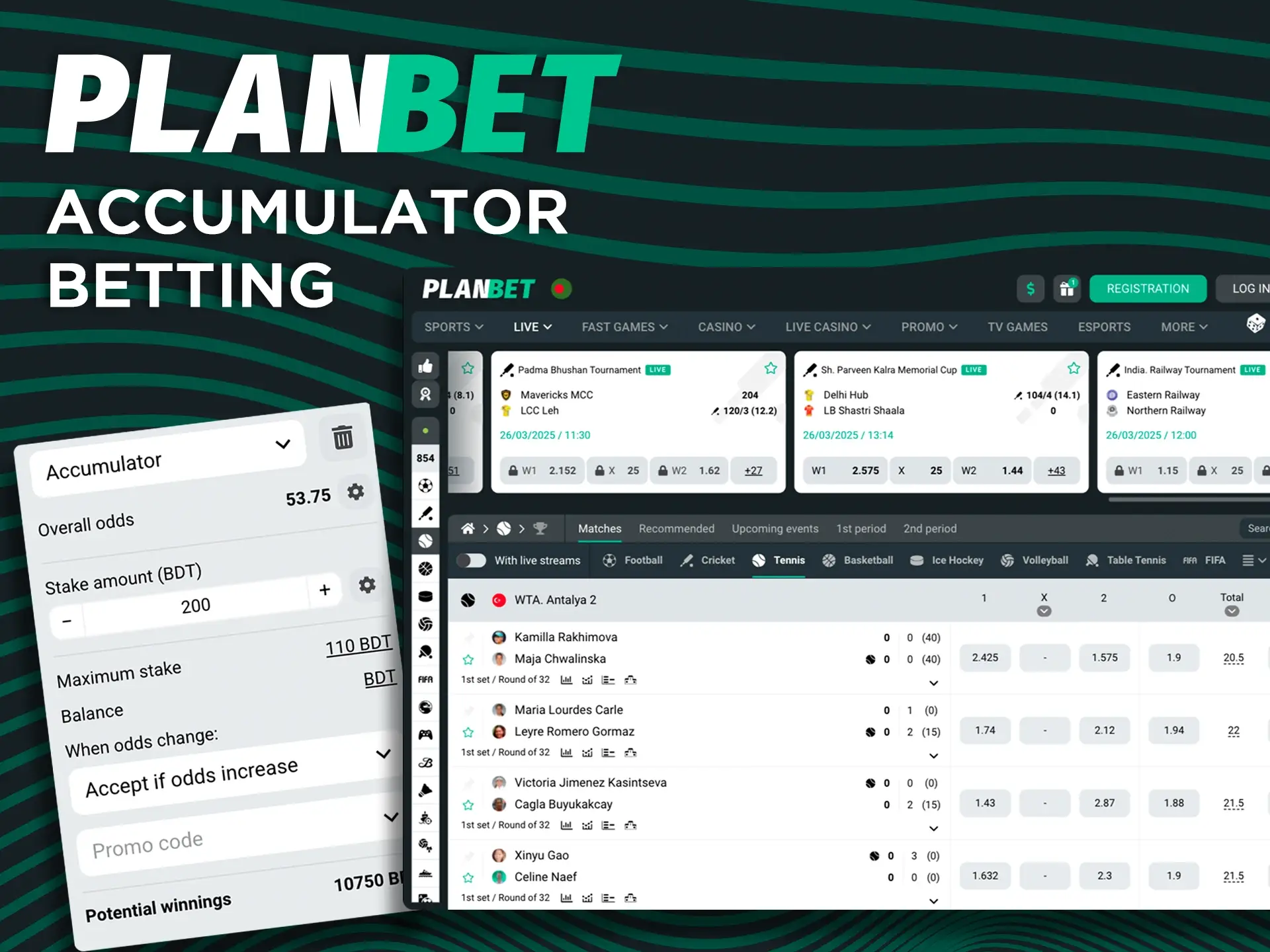 Become a winner in Accumulator betting at Planbet.