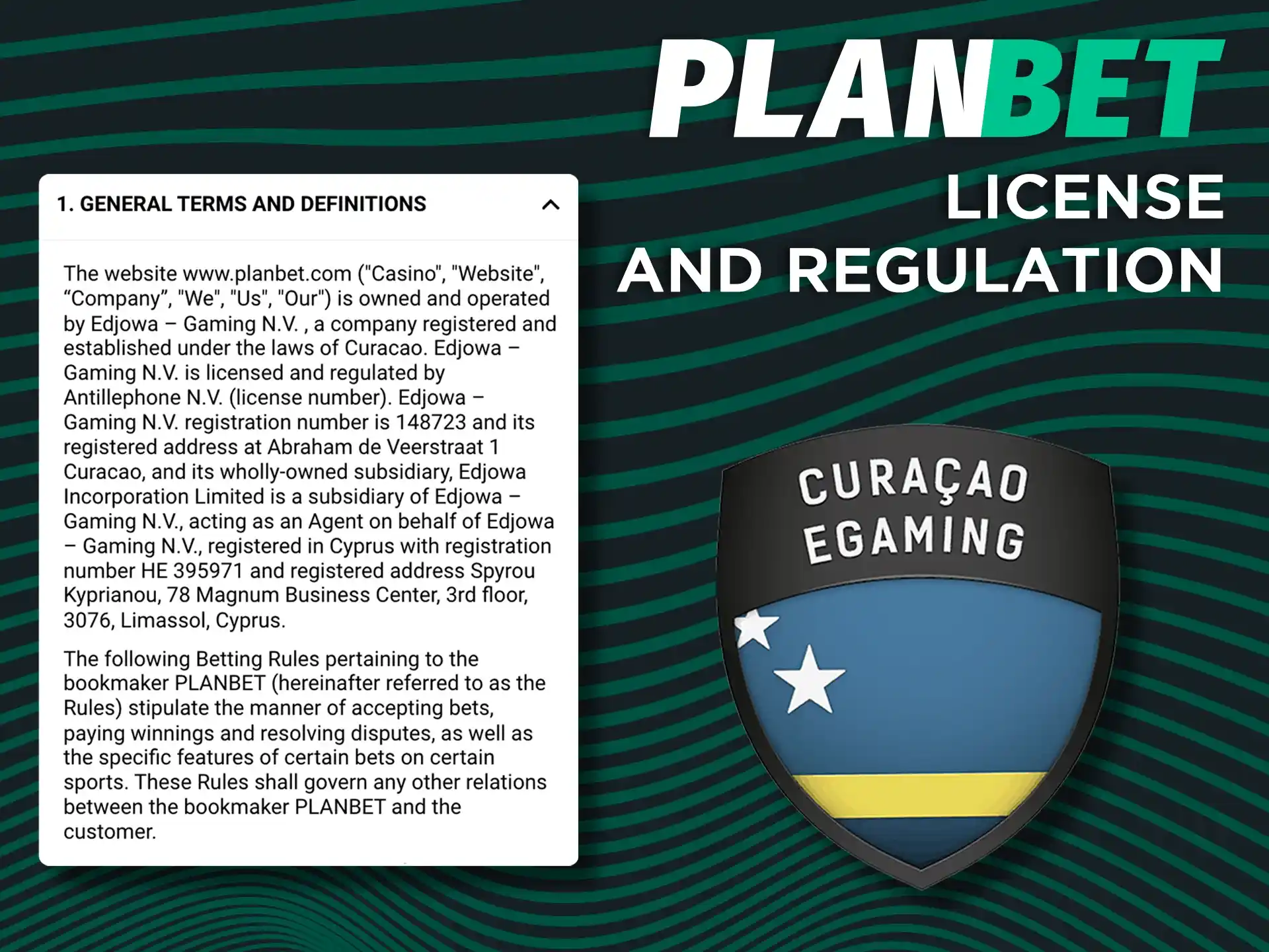 PLANBET is leganet, official and licensed.